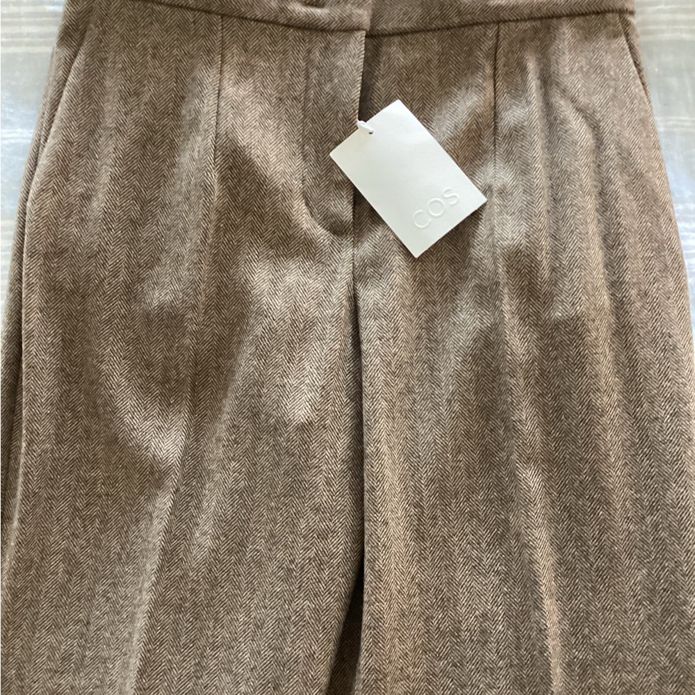 COS Brown Herringbone Trousers size 6US